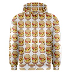 Hamburger Pattern Men s Zipper Hoodie