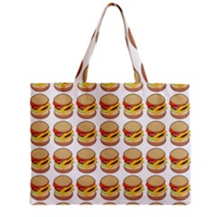 Hamburger Pattern Zipper Mini Tote Bag