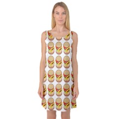 Hamburger Pattern Sleeveless Satin Nightdress by Simbadda