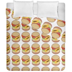 Hamburger Pattern Duvet Cover Double Side (California King Size)