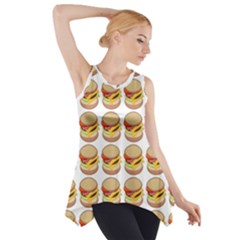 Hamburger Pattern Side Drop Tank Tunic by Simbadda