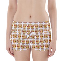 Hamburger Pattern Boyleg Bikini Wrap Bottoms