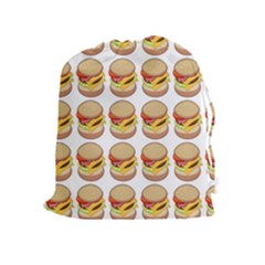 Hamburger Pattern Drawstring Pouches (extra Large) by Simbadda