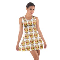 Hamburger Pattern Cotton Racerback Dress