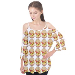 Hamburger Pattern Flutter Tees