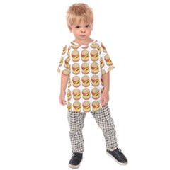 Hamburger Pattern Kids  Raglan Tee