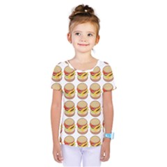 Hamburger Pattern Kids  One Piece Tee