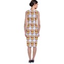 Hamburger Pattern Sleeveless Velvet Midi Dress View2