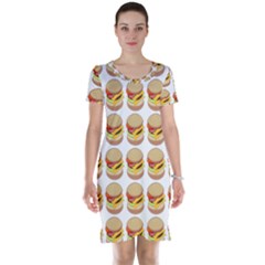 Hamburger Pattern Short Sleeve Nightdress by Simbadda