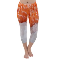 Abstract Angel Bass Beach Chef Capri Winter Leggings  by Simbadda