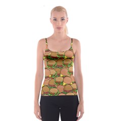 Burger Double Border Spaghetti Strap Top by Simbadda