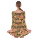 Burger Double Border Long Sleeve Velvet Skater Dress View2