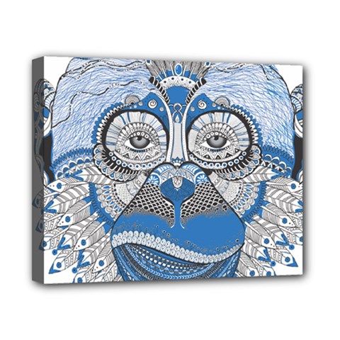 Pattern Monkey New Year S Eve Canvas 10  X 8  by Simbadda