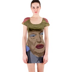 Donald Trump Short Sleeve Bodycon Dress