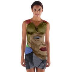 Donald Trump Wrap Front Bodycon Dress