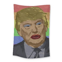 Donald Trump Small Tapestry by Valentinaart