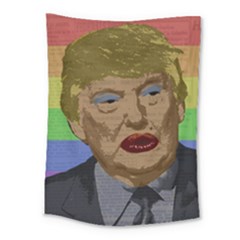 Donald Trump Medium Tapestry by Valentinaart