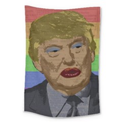 Donald Trump Large Tapestry by Valentinaart