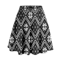 Folklore  High Waist Skirt by Valentinaart