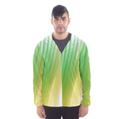 Folded Digitally Painted Abstract Paint Background Texture Hooded Wind Breaker (men) by Simbadda