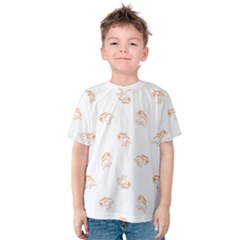 Helpless Bird Sketch Seamless Pattern Kids  Cotton Tee