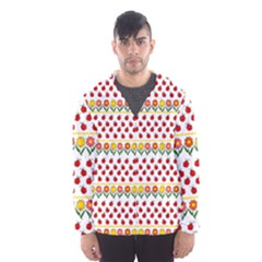 Ladybugs And Flowers Hooded Wind Breaker (men) by Valentinaart