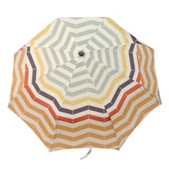 Abstract Vintage Lines Folding Umbrellas by Simbadda