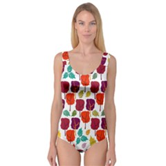 Colorful Trees Background Pattern Princess Tank Leotard  by Simbadda