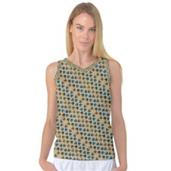 Abstract Seamless Pattern Women s Basketball Tank Top by Simbadda