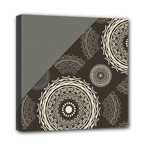 Abstract Mandala Background Pattern Mini Canvas 8  X 8  by Simbadda