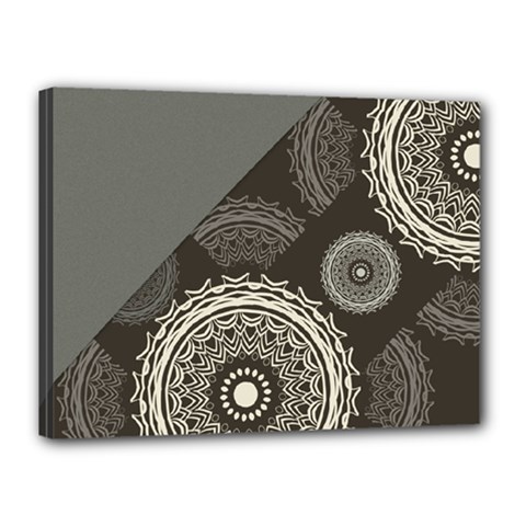 Abstract Mandala Background Pattern Canvas 16  X 12  by Simbadda