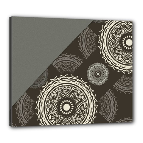 Abstract Mandala Background Pattern Canvas 24  X 20  by Simbadda