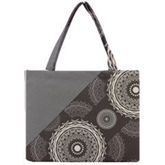 Abstract Mandala Background Pattern Mini Tote Bag by Simbadda