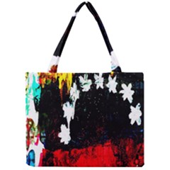 Grunge Abstract In Dark Mini Tote Bag by Simbadda