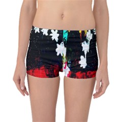 Grunge Abstract In Dark Boyleg Bikini Bottoms by Simbadda