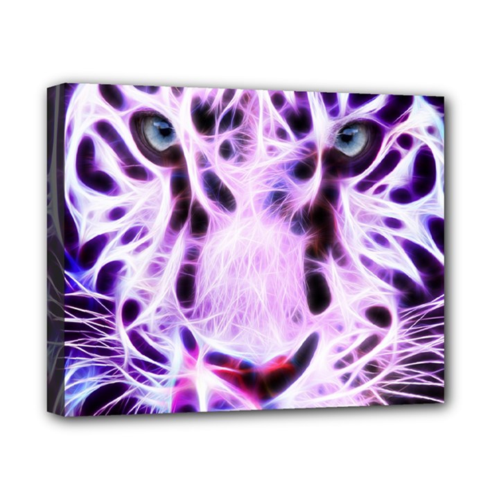 Fractal Wire White Tiger Canvas 10  x 8 