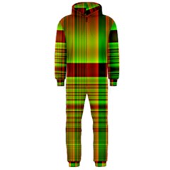 Multicoloured Background Pattern Hooded Jumpsuit (men)  by Simbadda