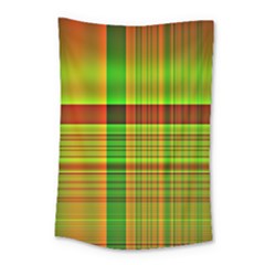 Multicoloured Background Pattern Small Tapestry