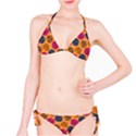 Colorful Trees Background Pattern Bikini Set View1