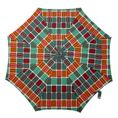 Bricks Abstract Seamless Pattern Hook Handle Umbrellas (large) by Simbadda