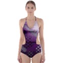 Evil Moon Dark Background With An Abstract Moonlit Landscape Cut-Out One Piece Swimsuit View1