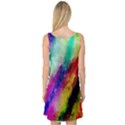 Colorful Abstract Paint Splats Background Sleeveless Satin Nightdress View2