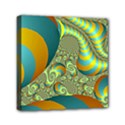 Gold Blue Fractal Worms Background Mini Canvas 6  x 6  View1