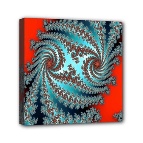 Digital Fractal Pattern Mini Canvas 6  X 6  by Simbadda