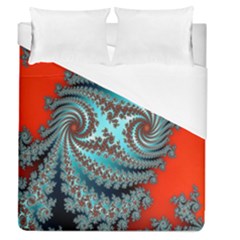 Digital Fractal Pattern Duvet Cover (queen Size) by Simbadda