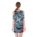 Digital Fractal Pattern Shoulder Cutout One Piece View2