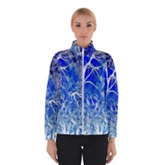 Winter Blue Moon Fractal Forest Background Winterwear by Simbadda