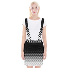 Halftone Gradient Pattern Suspender Skirt