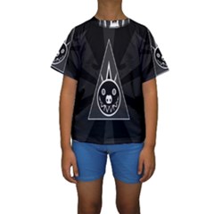 Abstract Pigs Triangle Kids  Short Sleeve Swimwear by Simbadda