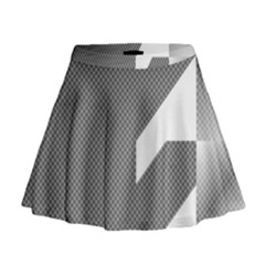 Gradient Base Mini Flare Skirt by Simbadda